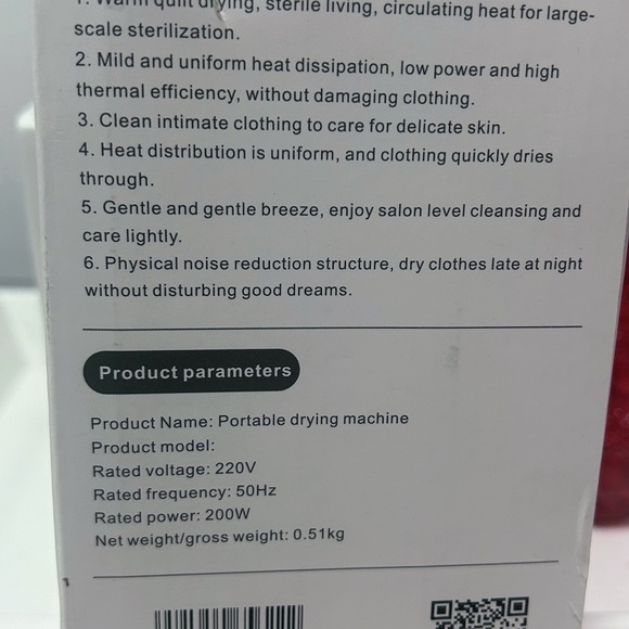 Compact Clothes Dryer with Multiple Functions - Picture 3 of 5